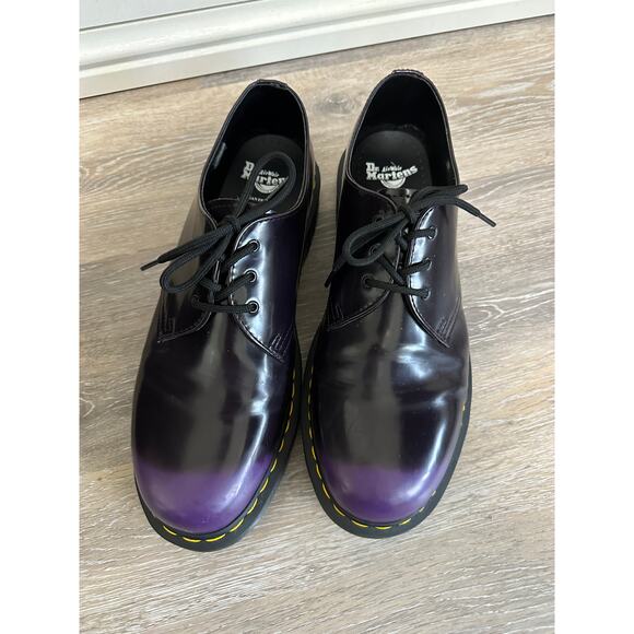 Dr Martens 1461 Purple Black Rub Off Oxfords Mens 13 Grunge Punk 30990